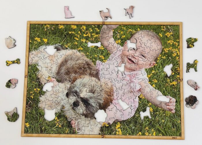 Fa állatos puzzle