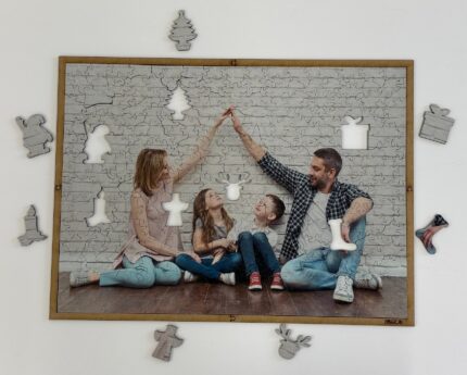 Fa karácsonyi puzzle