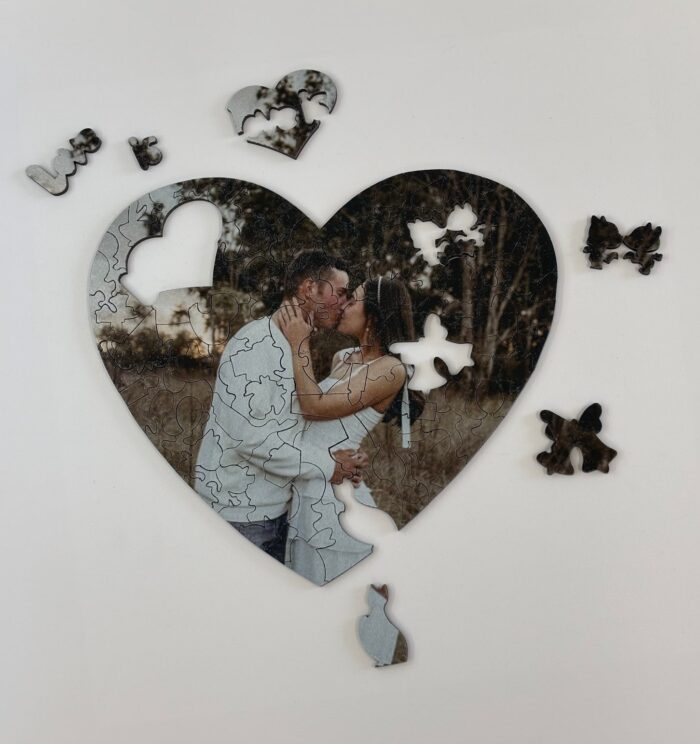 Fa szív puzzle